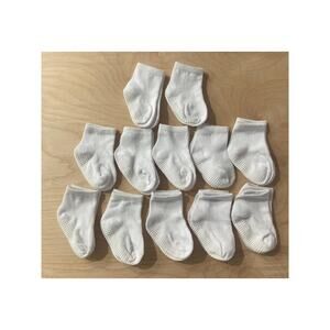 Cozy Way Crew Grip Socks Size 0-6 Months 12 Pairs-NWT